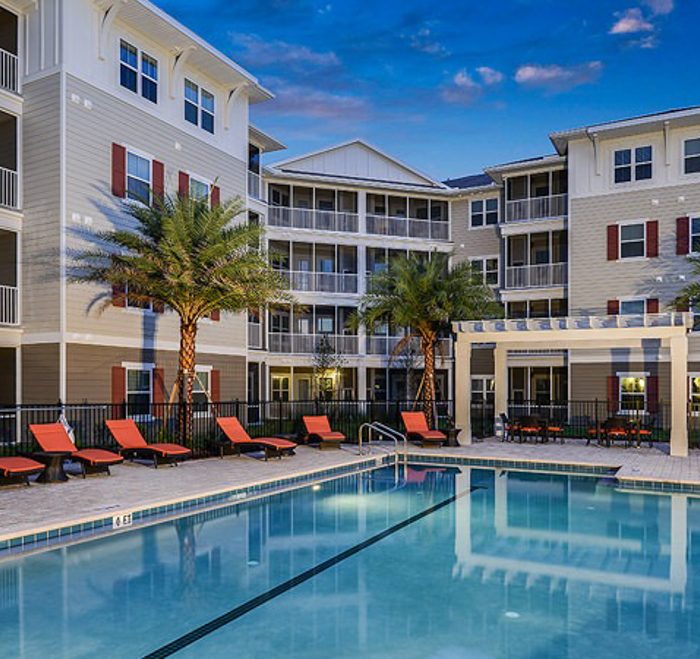 Monterey Pointe Market Rate Senior Living Apartments pool area