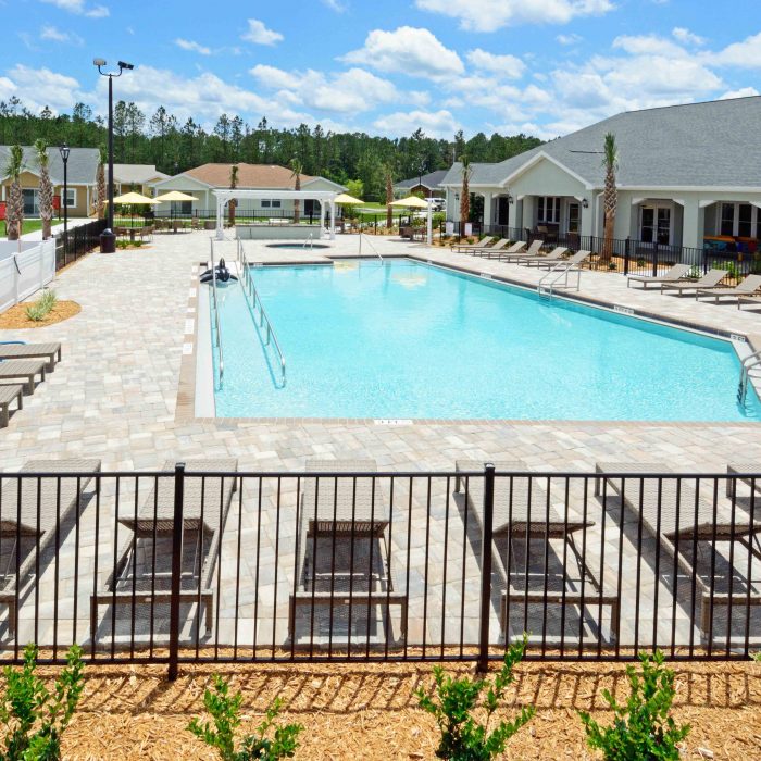 Assisted living pool area