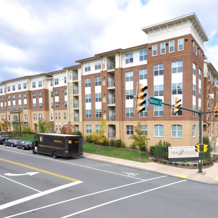 Brick student housing multi level facility