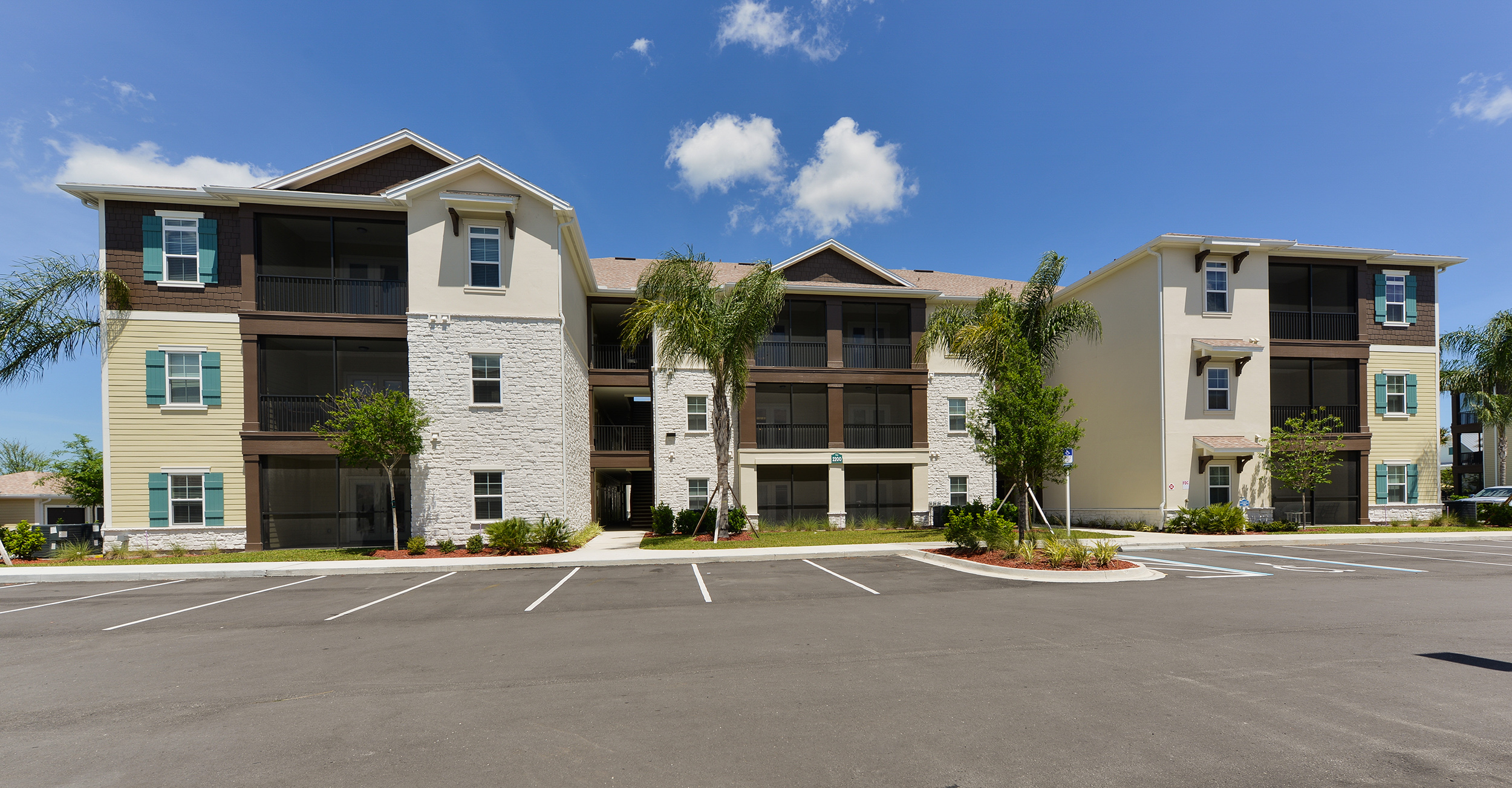Multi level apartment building in Florida