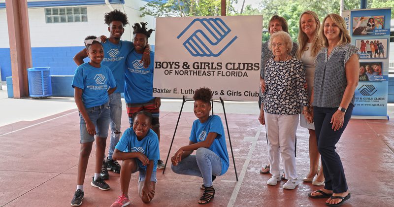 Kids and employees at Boys & Girls Club Project by Summit Contracting Group