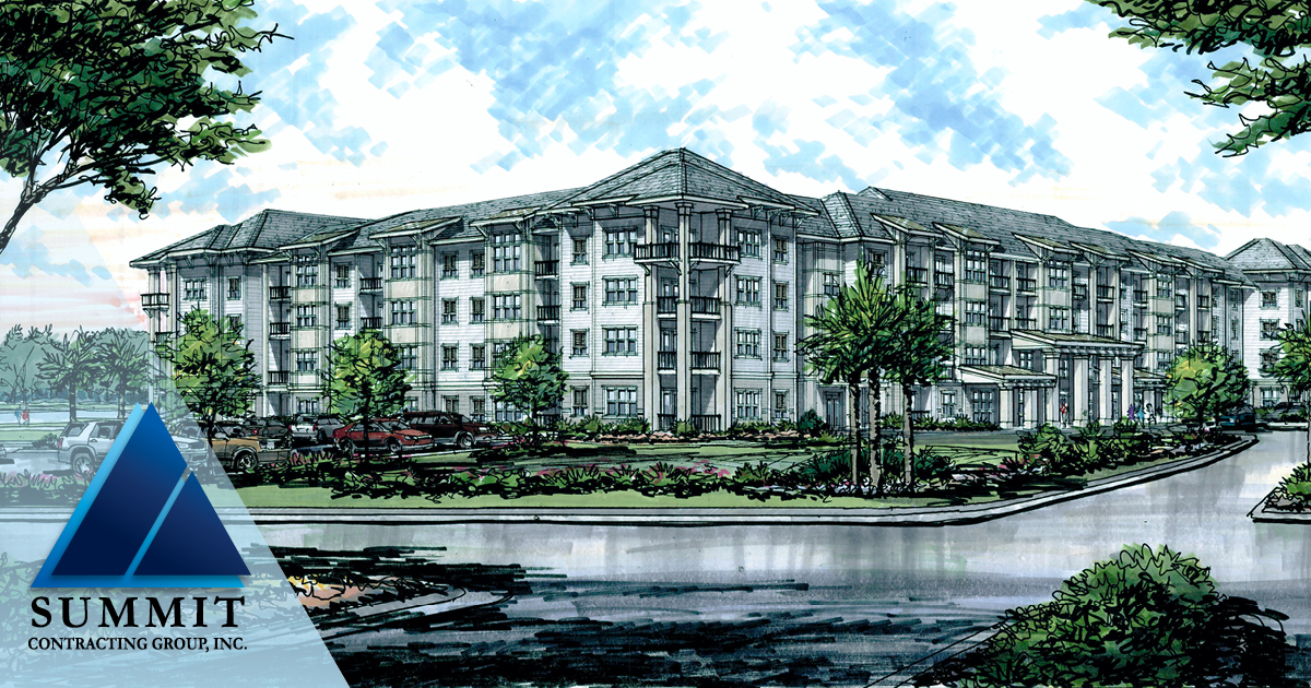 Mosby Caroline Forest Multifamily Rendering for Summit Contracting Group