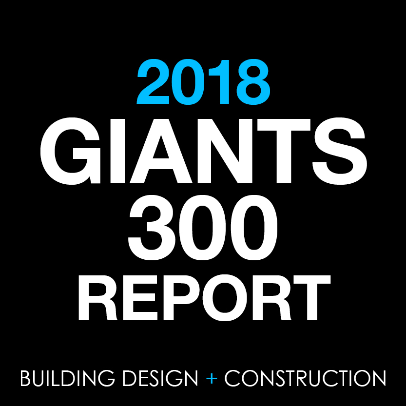 Logo for 2018 Giants 300 Report by Building Design & Construction