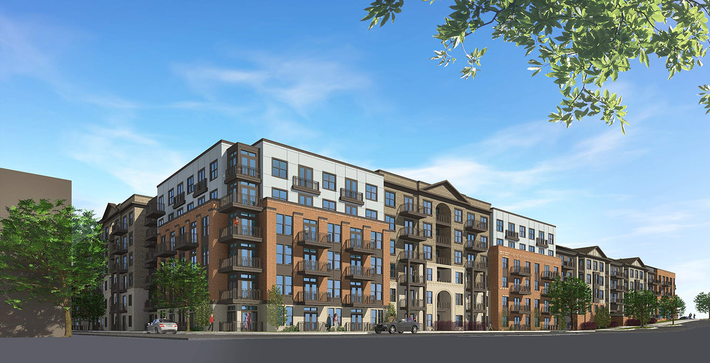 West Village Phase III Construction Multifamily Rendering Summit Contracting Group