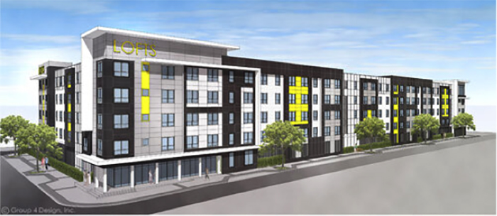 Rendering of 4th Lofts Multifamily Apartments by Summit Contracting Group