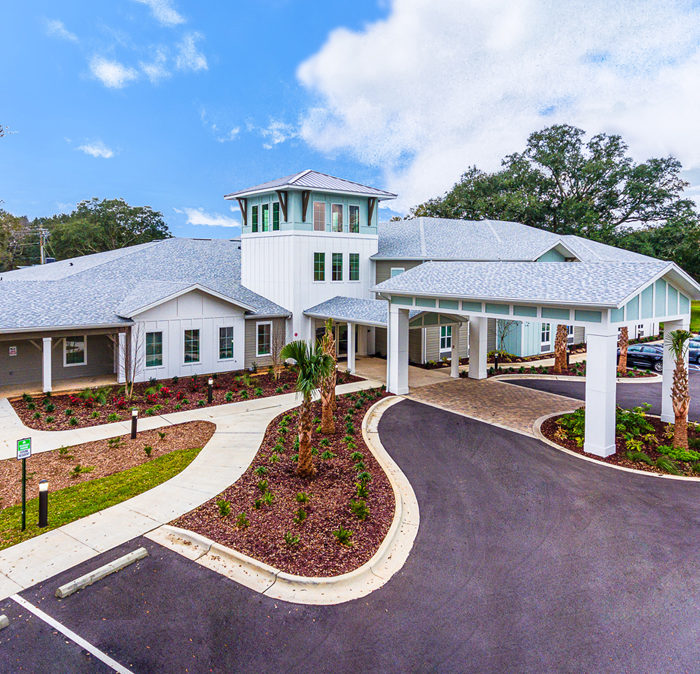 Entrance of assisted living property