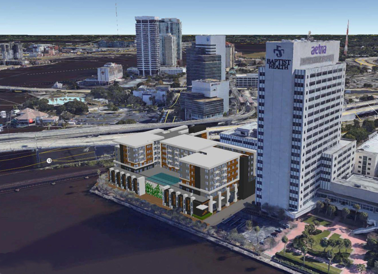 architects rendering of Southbank Jacksonville apartments