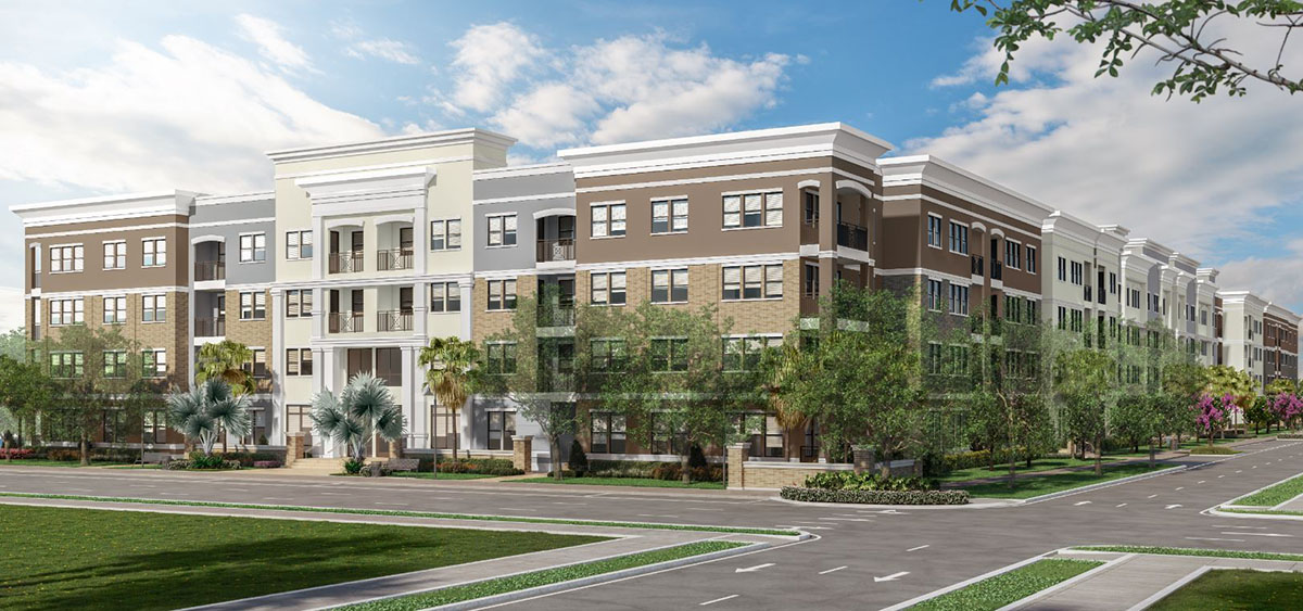 architects rendering of The Foundry NoHo Apartment Building in Tampa
