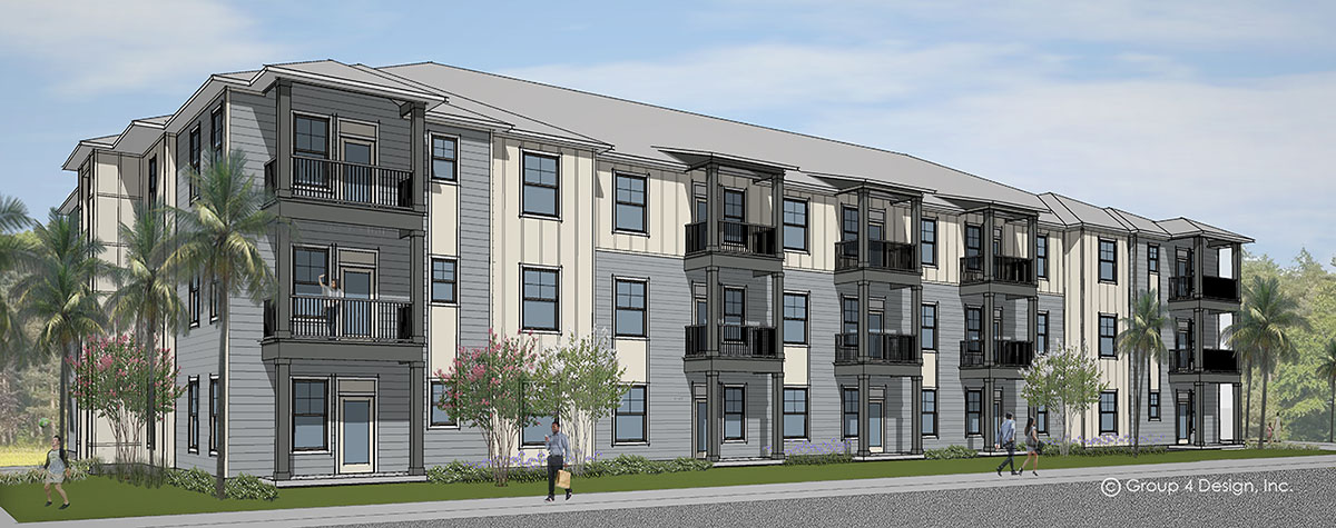 rendering of Landon Preserve apartment building