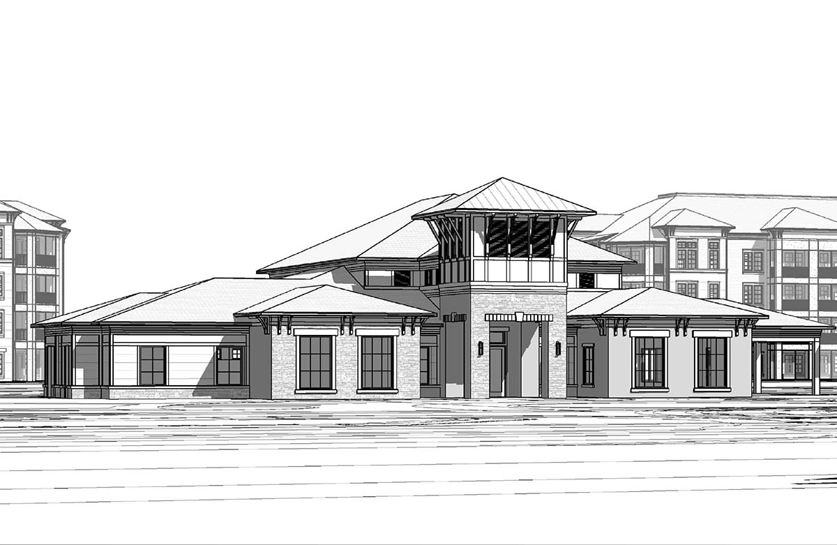 rendering of 2 story building